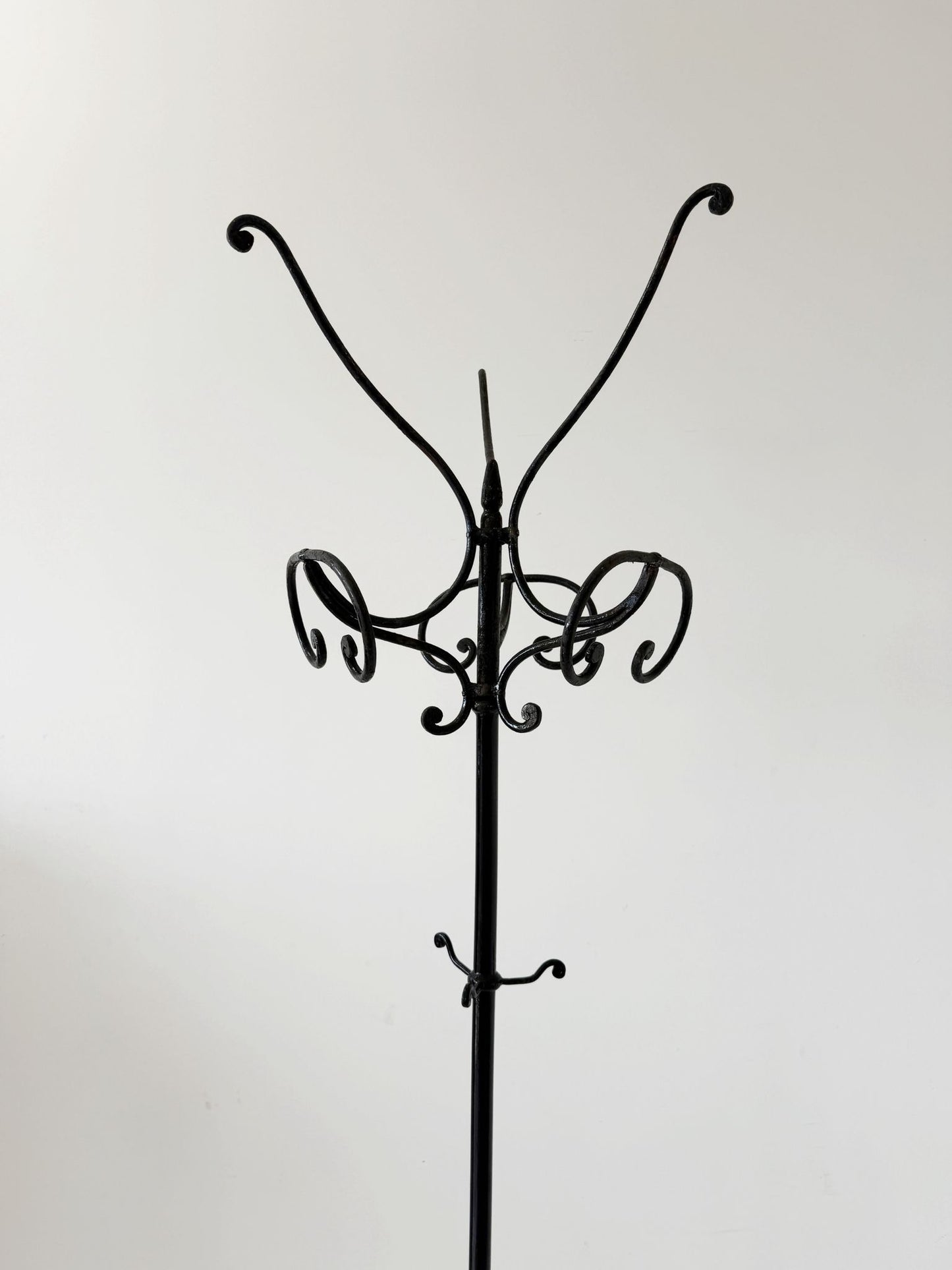 Black wrought iron coat stand – 1960