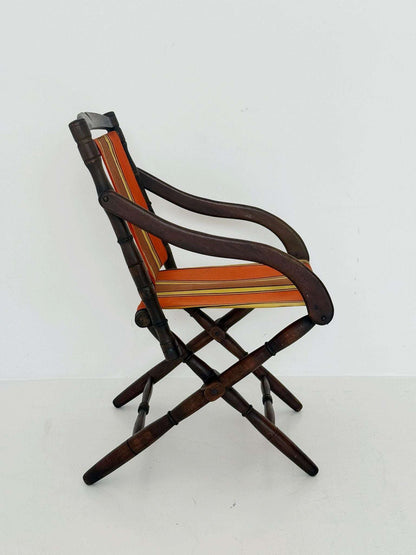 Folding Chair with Armrests, 1960s–1970s