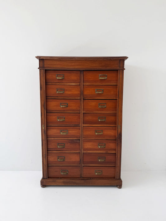 Wooden filing cabinet – early 1900s