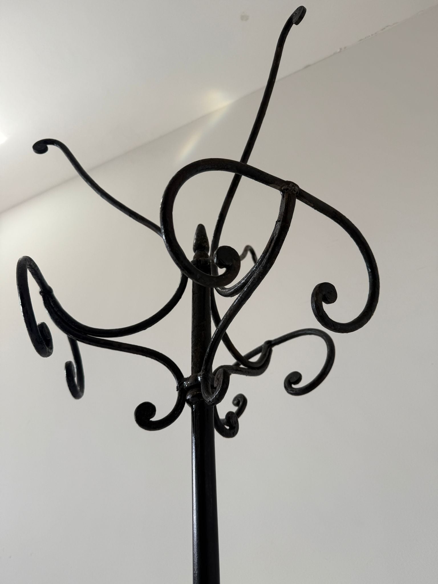 Black wrought iron coat stand – 1960