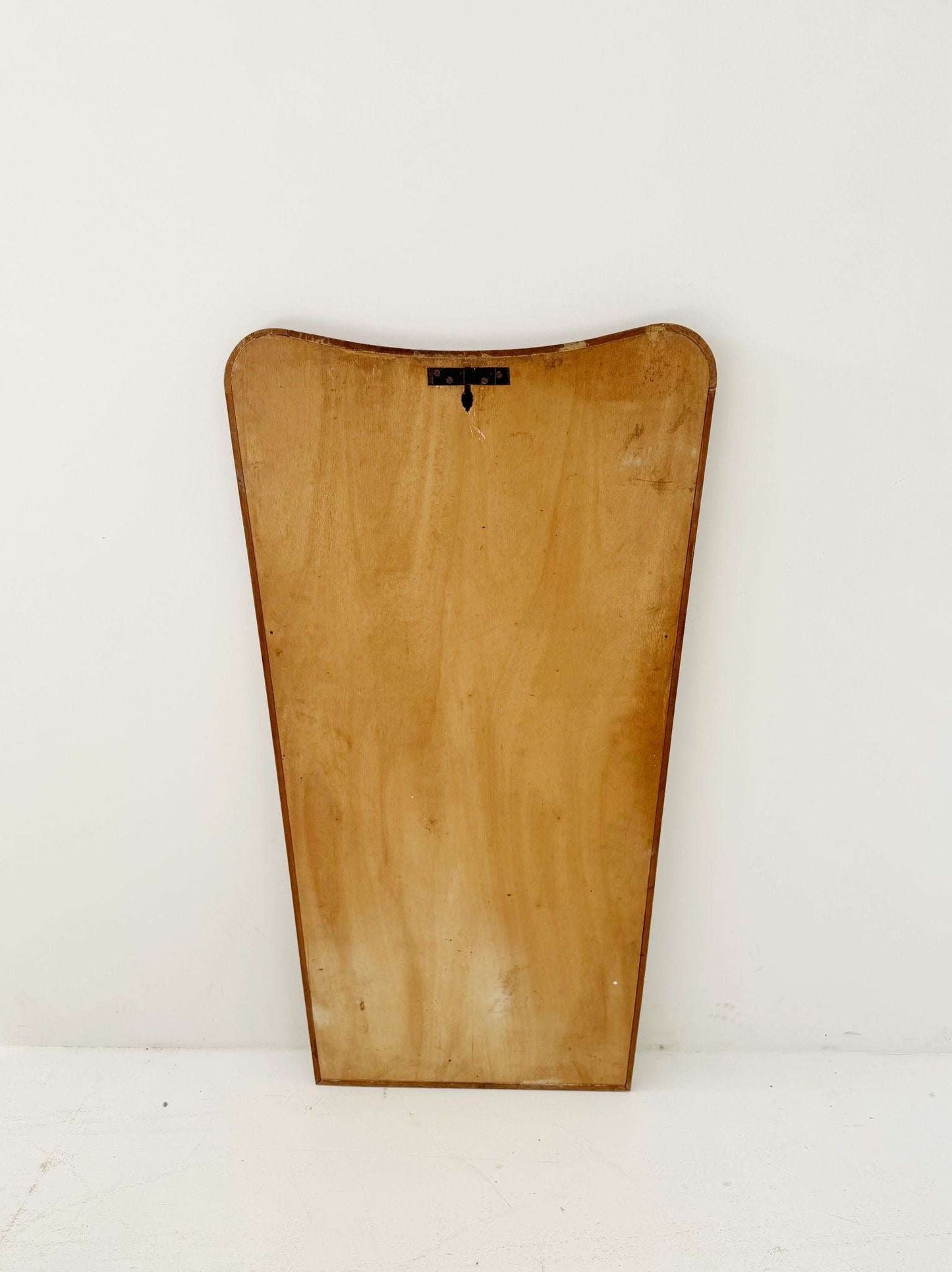 Wooden wall mirror, Italy, 1950s-1970s