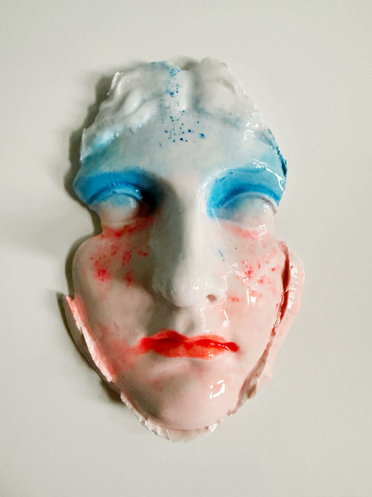 Hand-molded and finished gesso- Giorgia