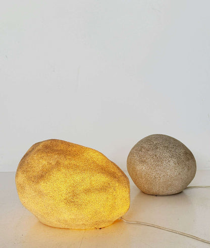 Pair of “Dora” / “Moon Rock” lamps by André Cazenave, 1970s