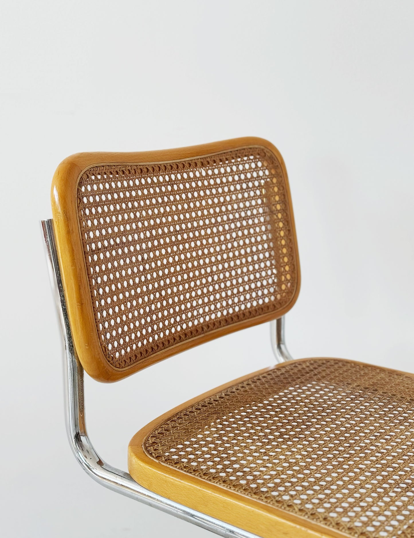 Four Cesca chairs, designed by Marcel Breuer for Gavina