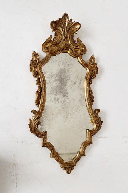 Carved and gilded mirror, Italy, mid-18th century (central-northern area)