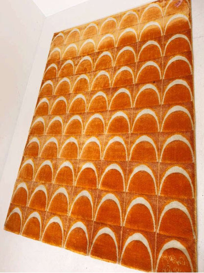 1970s Geometric Wool Rug