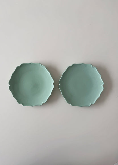 Bitossi Home – Coppia di piattini – Collezione Glamour (Verde menta)
