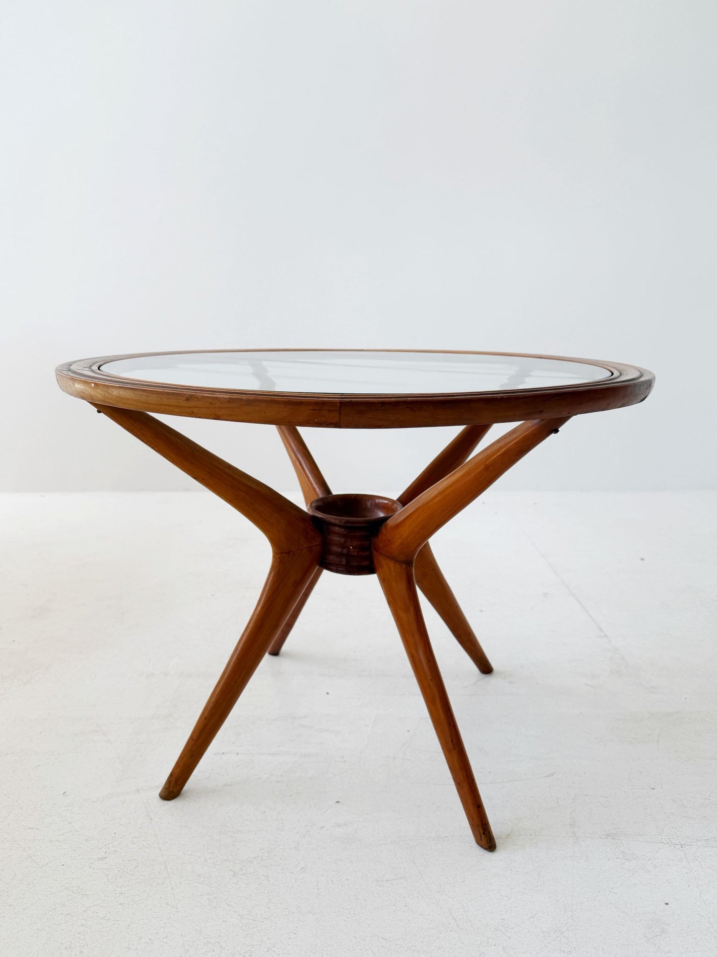 Cherry wood coffee table by Cesare Lacca, 1950