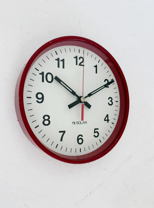 Orologio da parete F.lli Solari "TIMAC 24" – Italia, anni '80