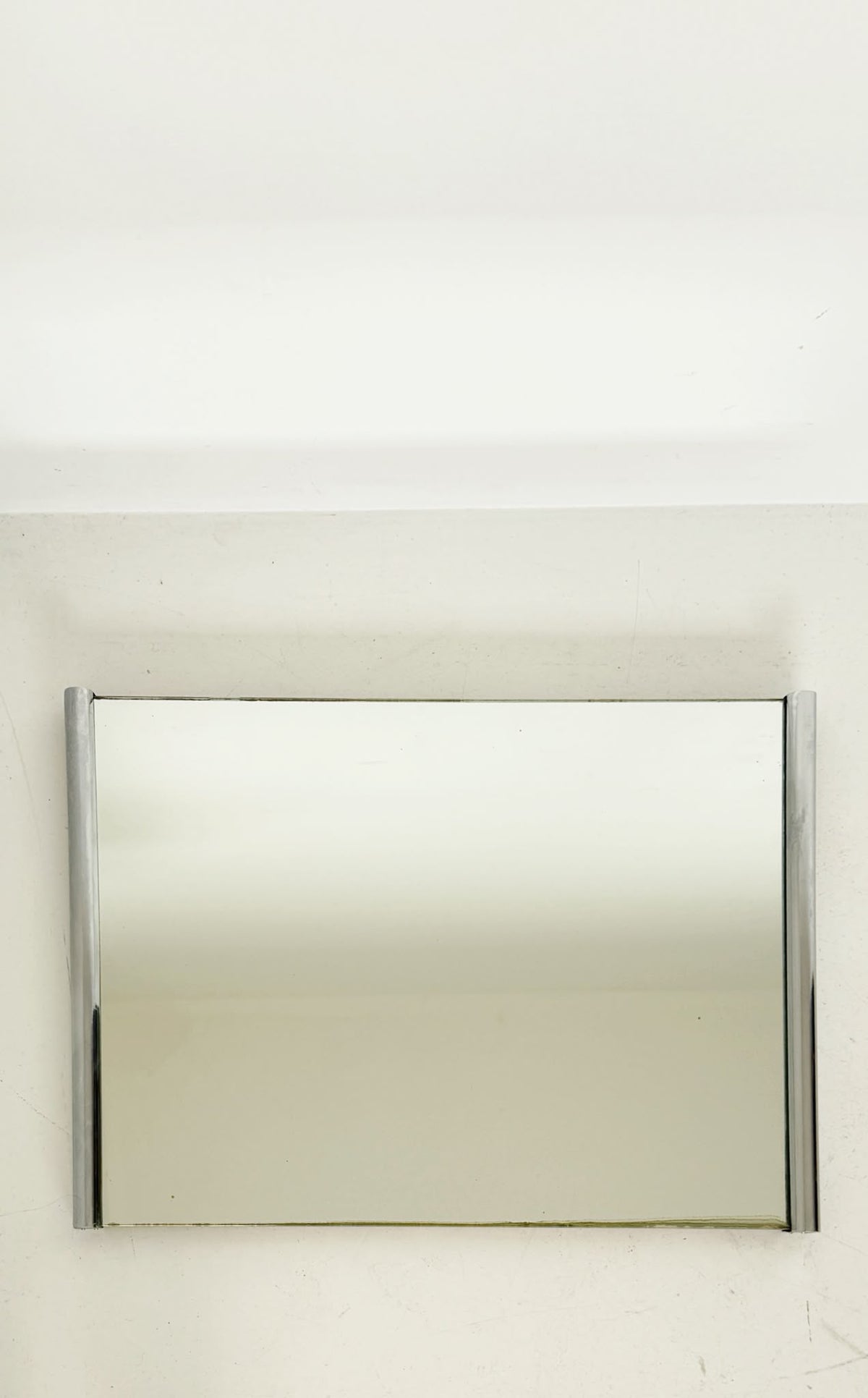 Rectangular mirror with aluminum profiles – 1970s