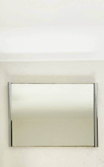 Rectangular mirror with aluminum profiles – 1970s