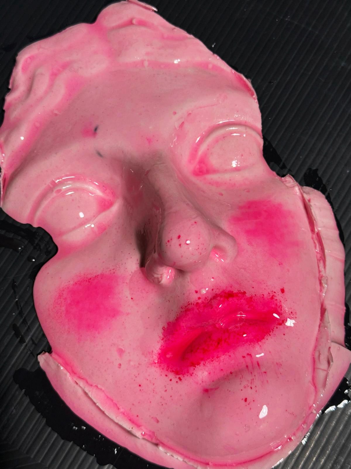 Hand-molded and finished gesso- Annarosa