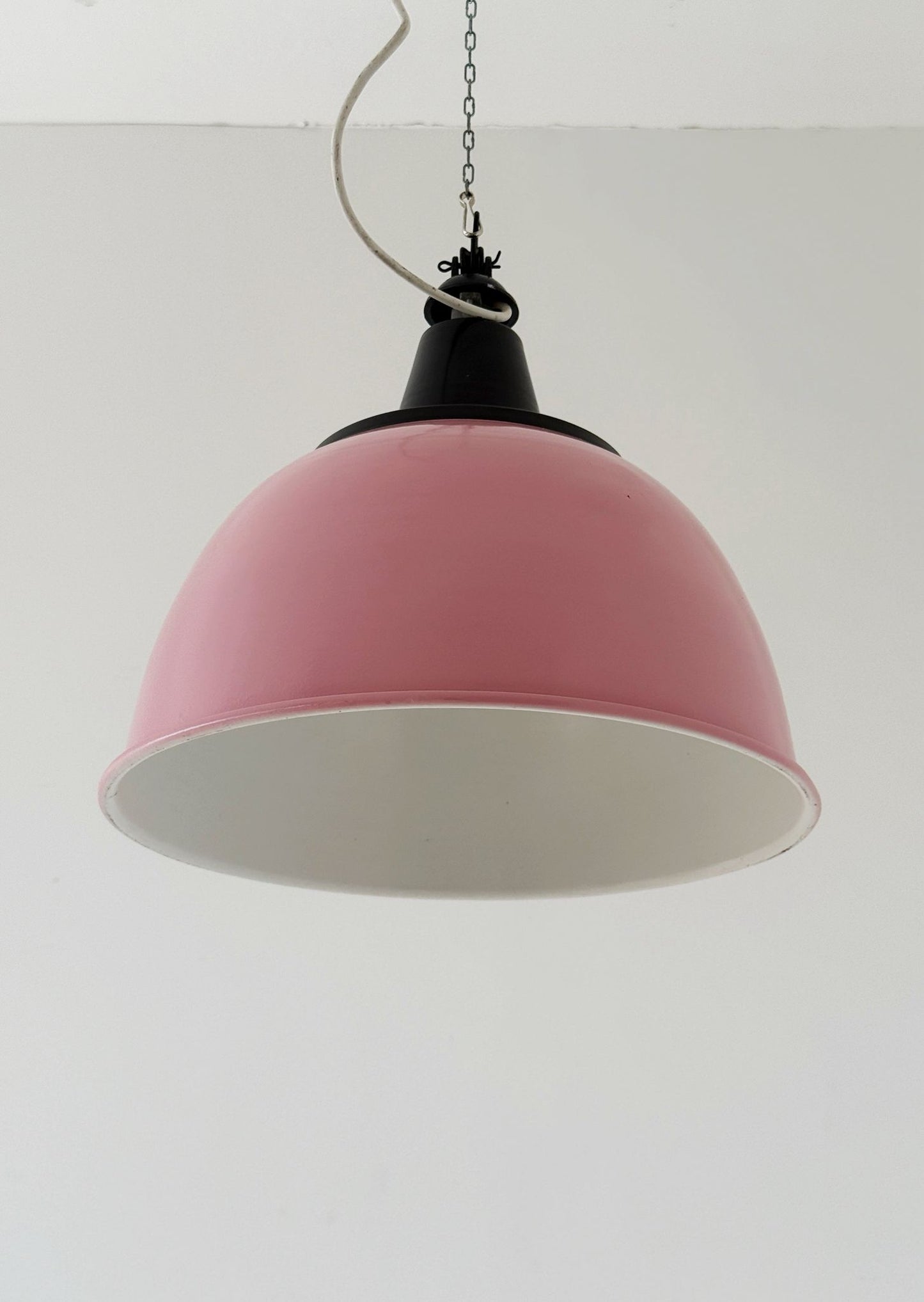 Pink industrial chandelier
