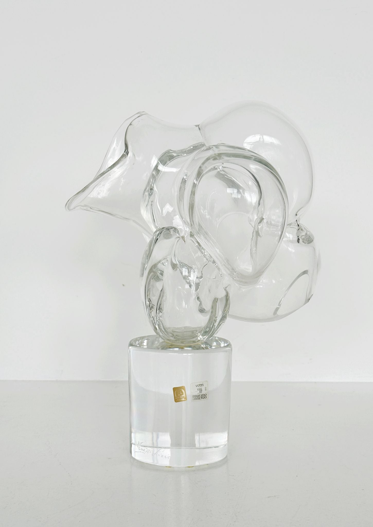 Zanetti Murano – Scultura astratta in vetro, anni '80-'90