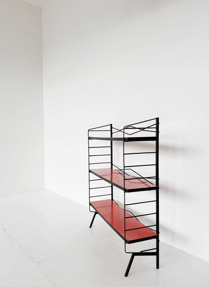 Small vintage bookcase in metal and formica – 1950s/60s