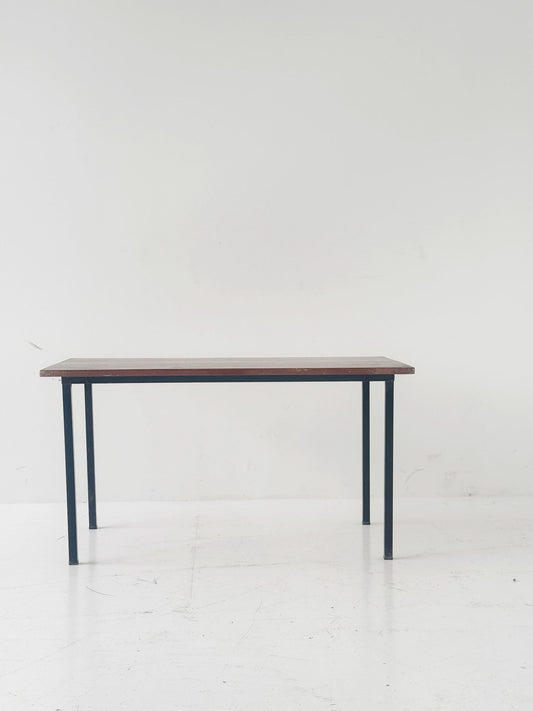 Modernist wood and metal coffee table, Italy, circa 1960s