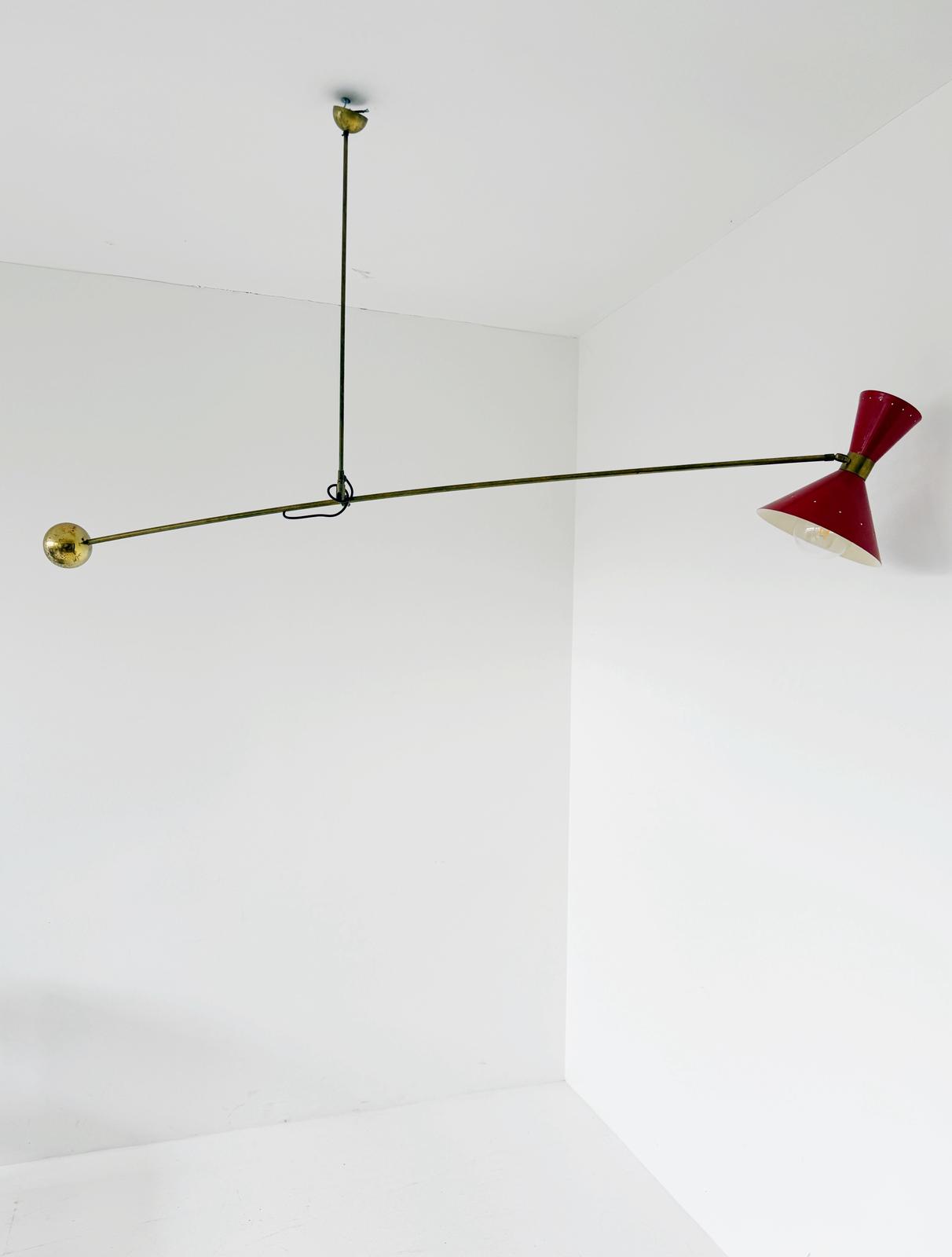"Bilanciere" Pendant Lamp, Contemporary Production