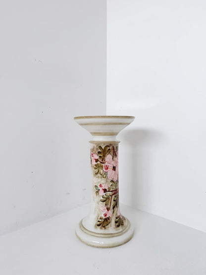 Supporto per piante in ceramica dipinto a mano