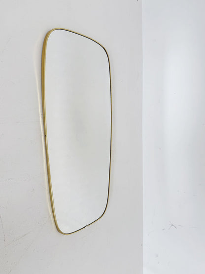 Wall mirror with gilded metal frame, 1950s–1960s