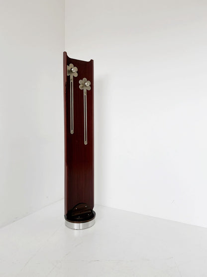 Appendiabiti vintage girevole in legno e metallo