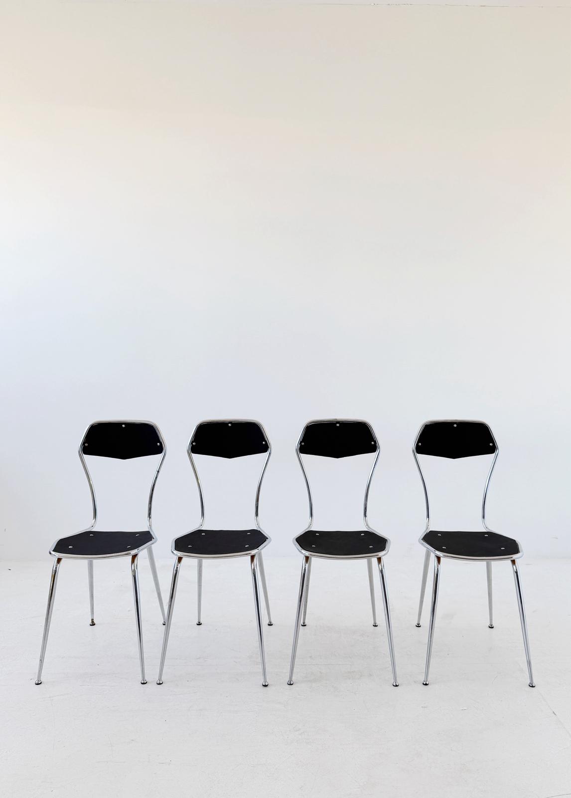 Set of four vintage chairs