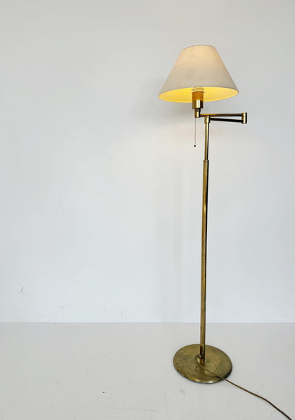 Lampada da ponte regolabile in ottone, anni '70