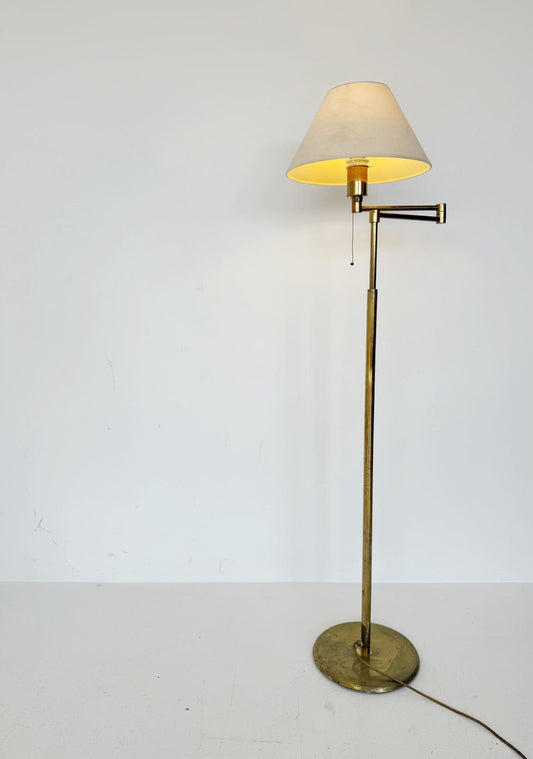 Lampada da ponte regolabile in ottone, anni '70
