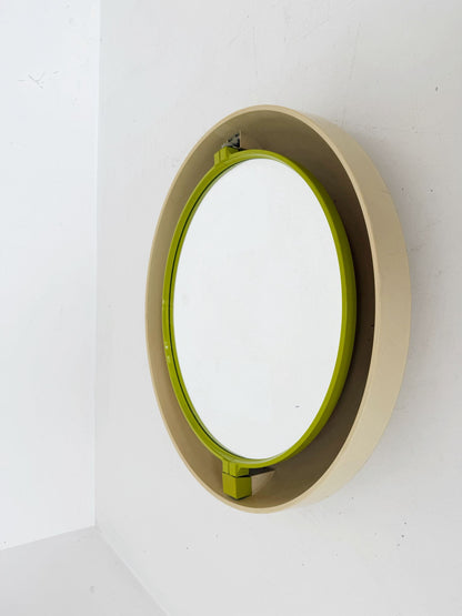 Illuminated Wall Mirror, Space Age Design, 1970s