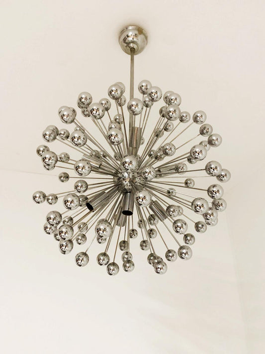 Lampadario “Sputnik” anni ’60/’70 – struttura cromata