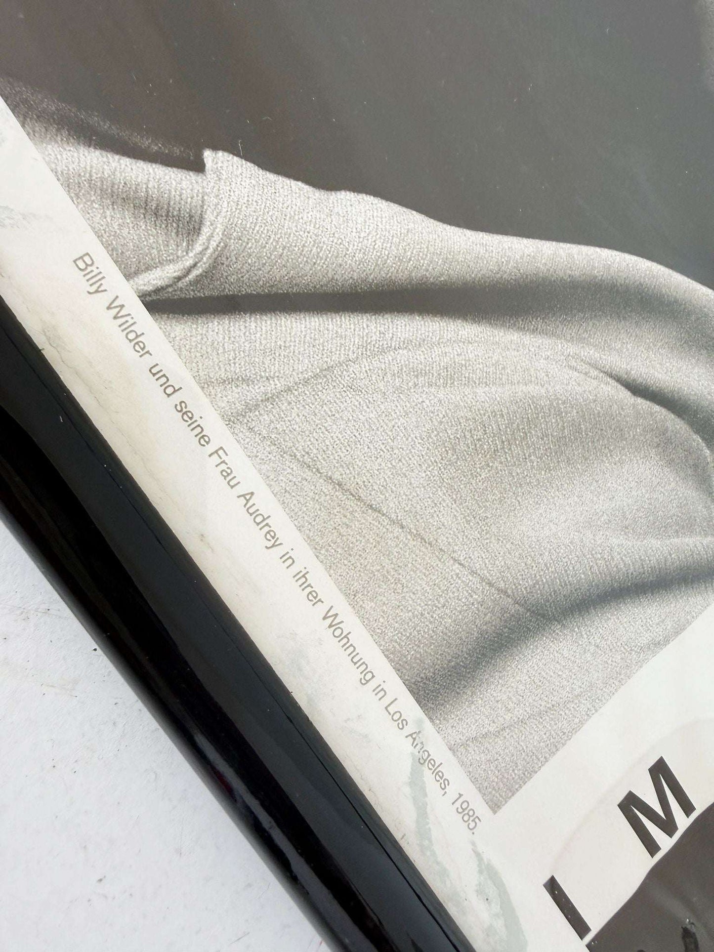 Original poster for the Helmut Newton exhibition – Berlinische Galerie, 1988