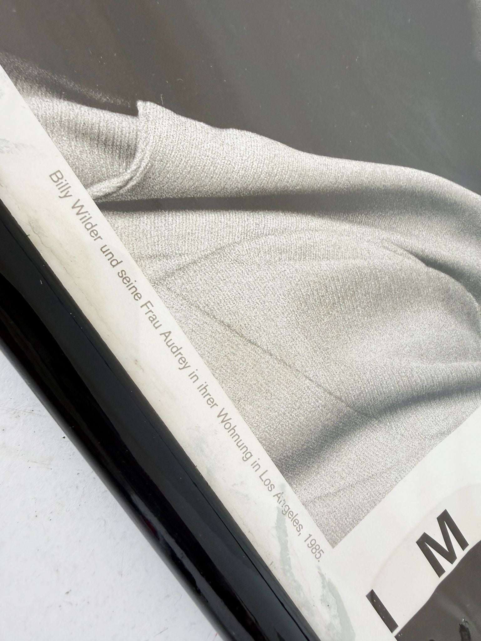 Original poster for the Helmut Newton exhibition – Berlinische Galerie, 1988
