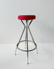 Metal and fabric stool