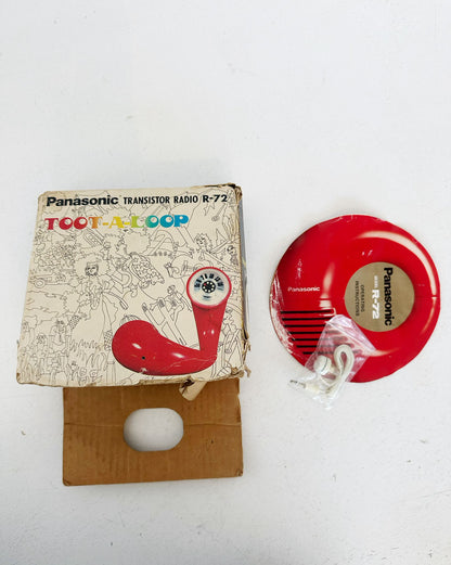 Radio Toot-a-Loop vintage di Panasonic, Giappone, anni '70