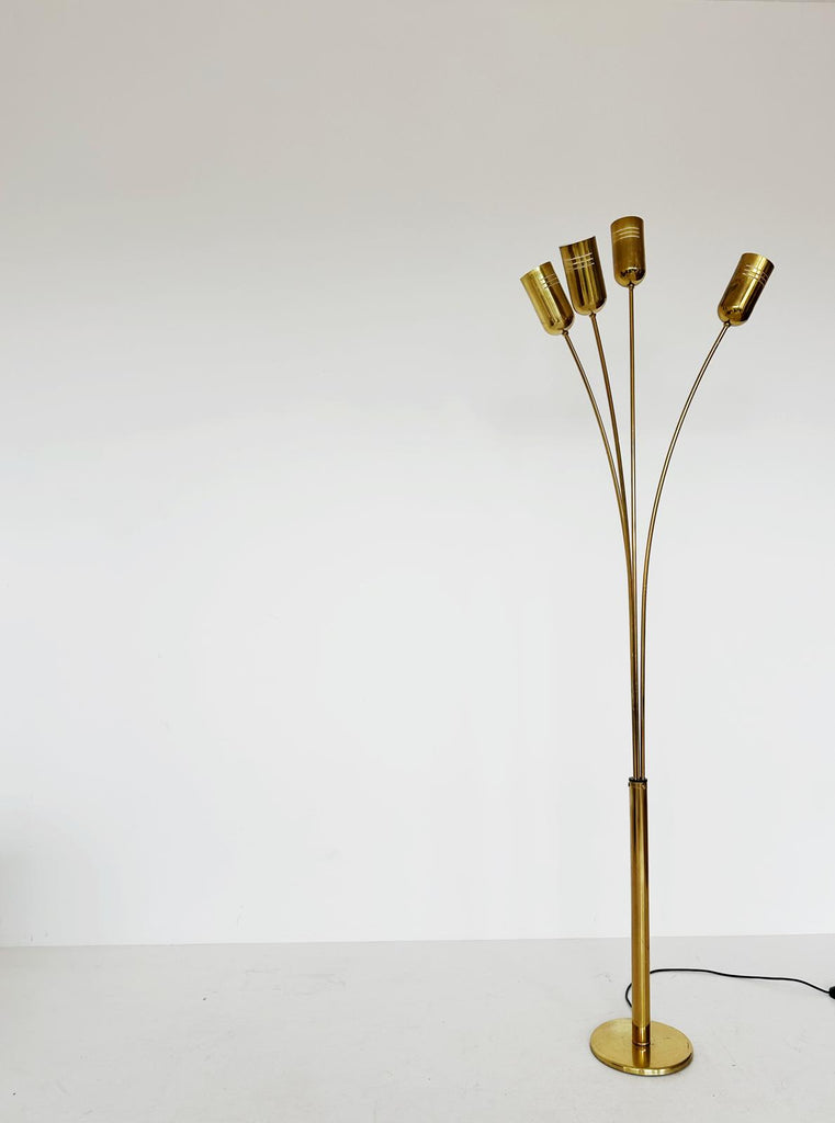 Brass floor lamp