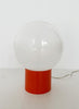 Table lamp with orange base