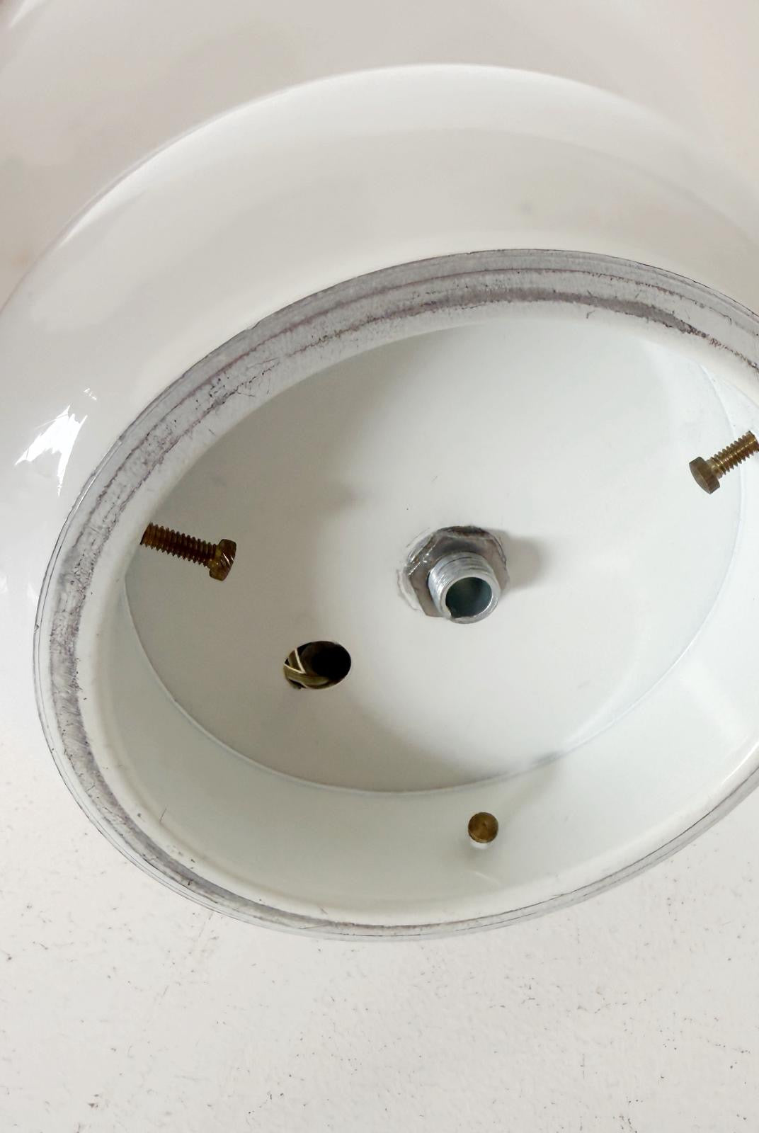 Lampada da tavolo in vetro opalino dimmerabile