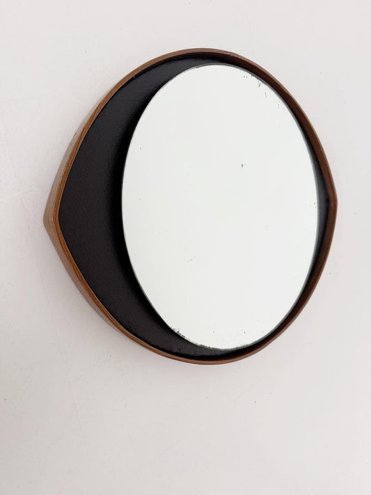 Specchio ovale da parete, Italia, anni '50