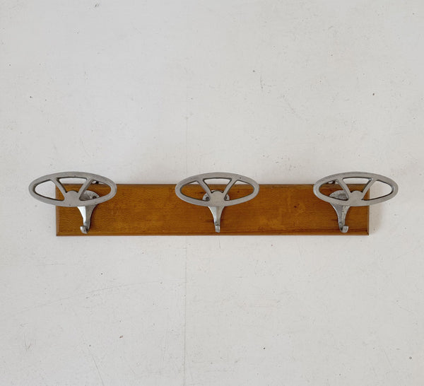 Wood and metal clothes hanger