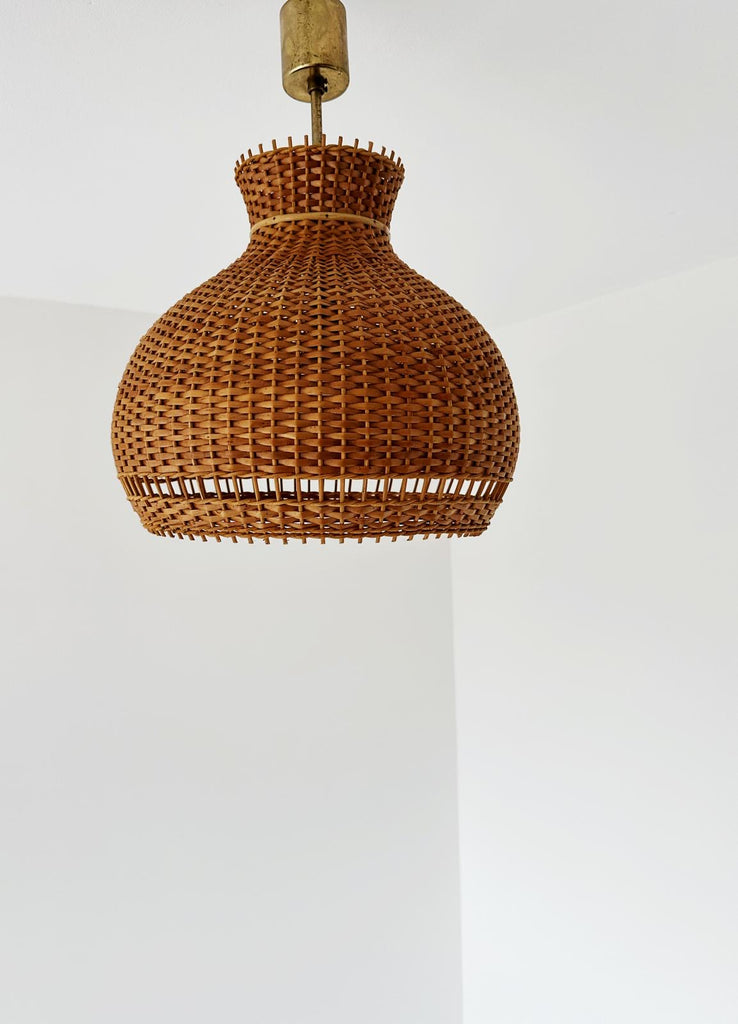 Wicker chandelier