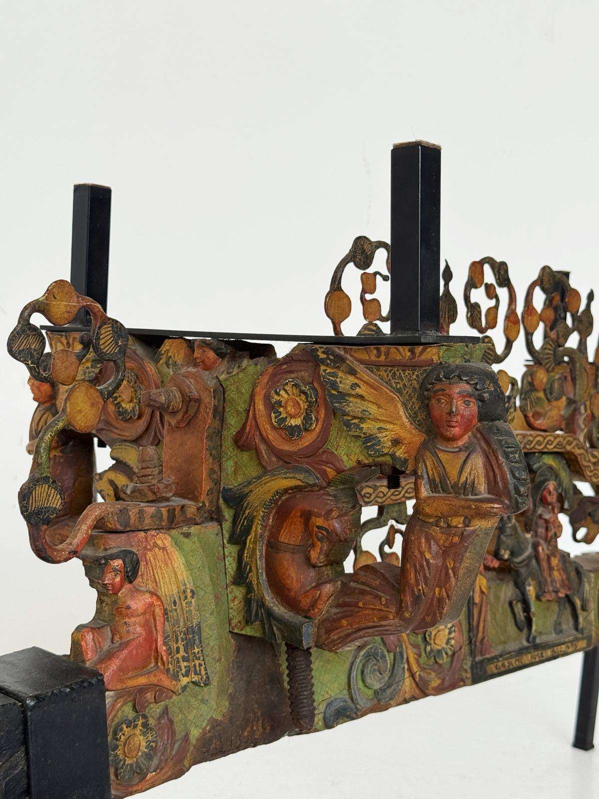 Fragment of a Sicilian Cart Transformed into a Coffee Table, Sicily, late 19th – early 20th century