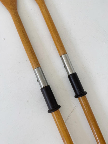 Paire de rames en bois, années 1960/1970