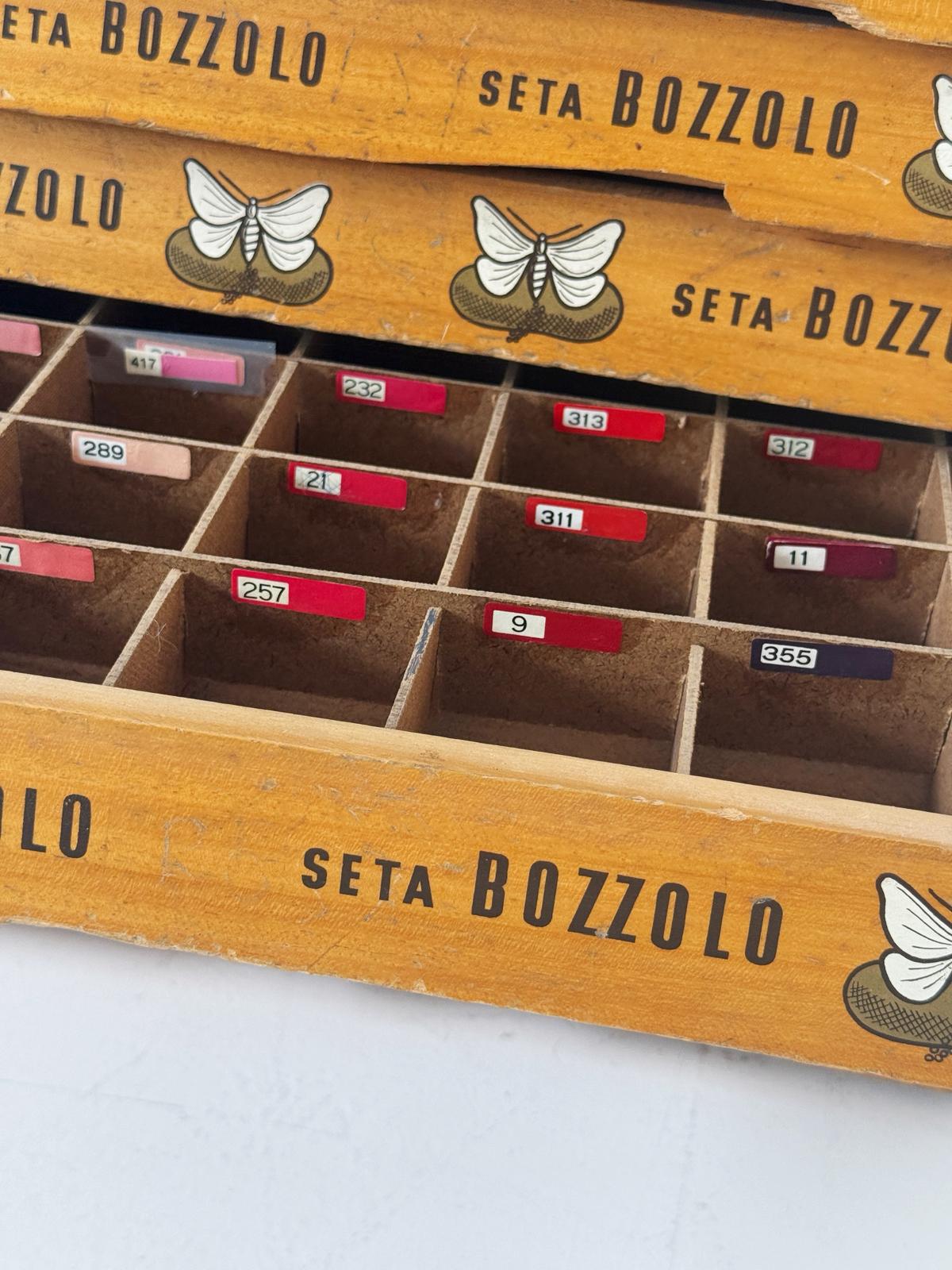 "Seta Bozzolo" Yarn Sample Cabinet – Italy, mid-20th century