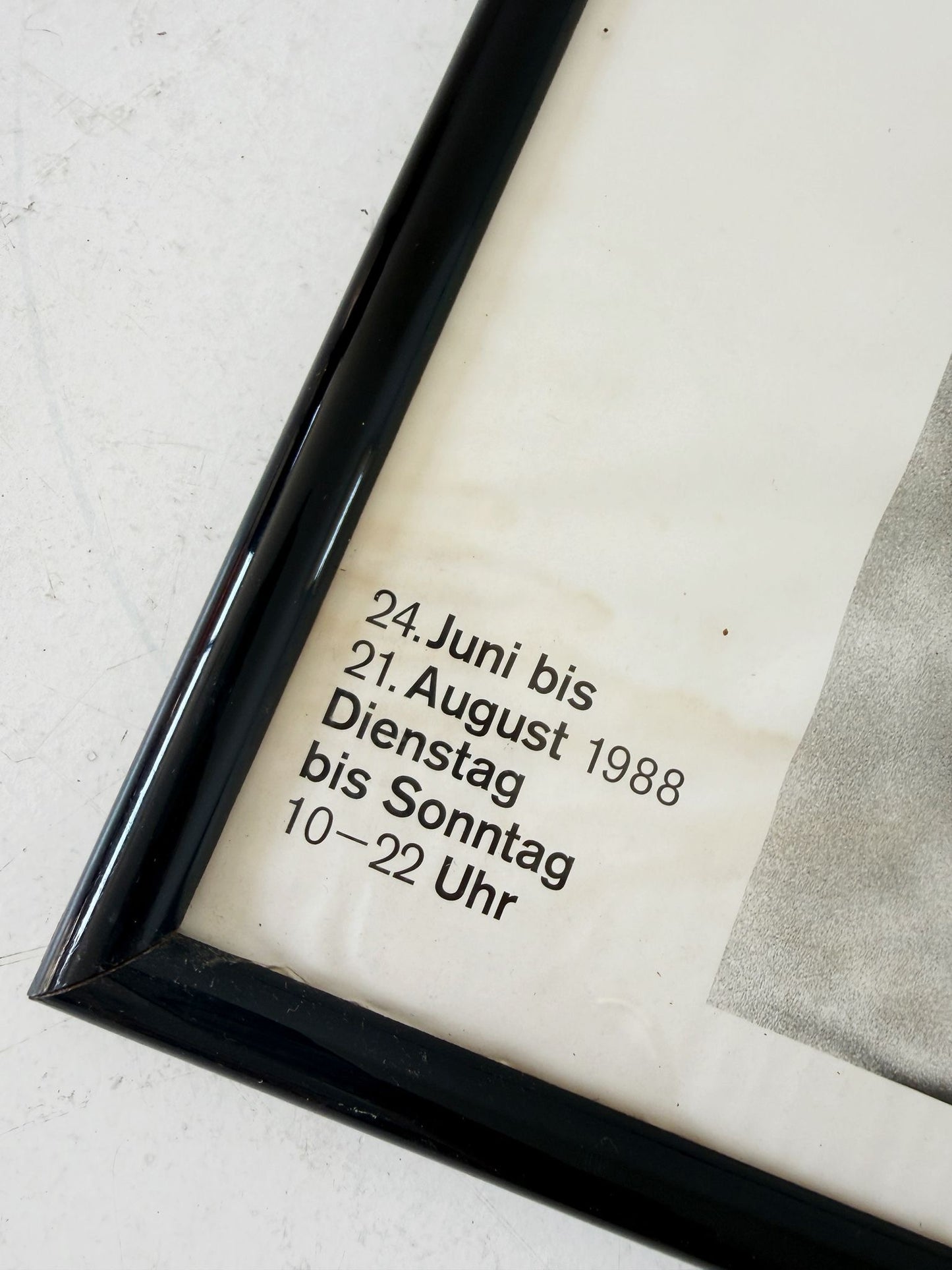 Manifesto originale "Helmut Newton – Photographische Sammlung", Berlinische Galerie, 1988