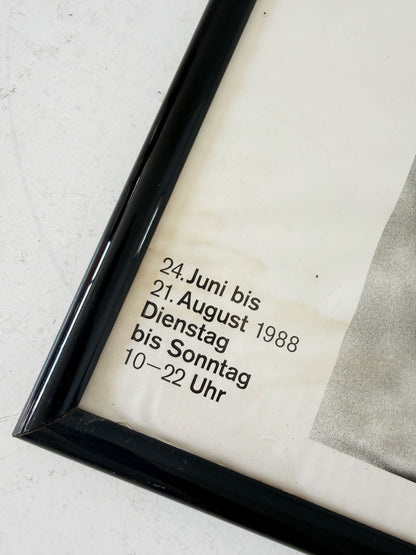 Manifesto originale "Helmut Newton – Photographische Sammlung", Berlinische Galerie, 1988