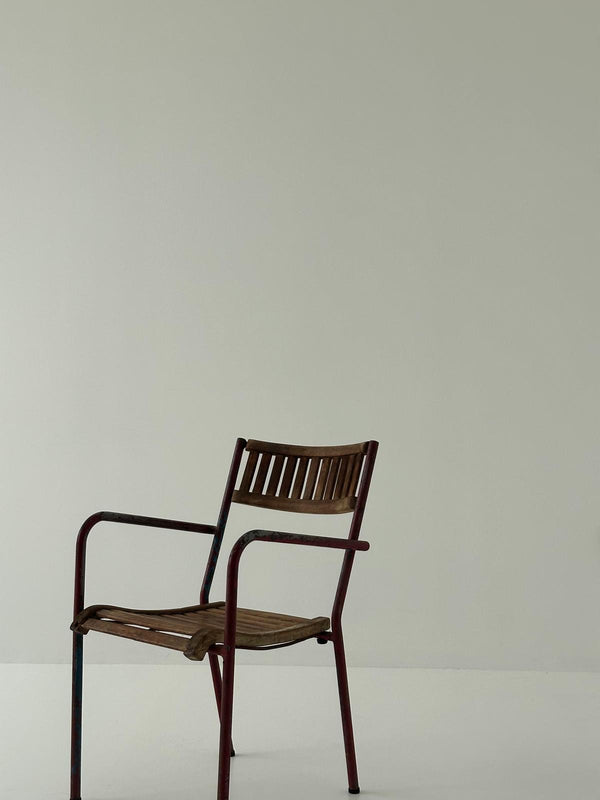 Wood and iron chair