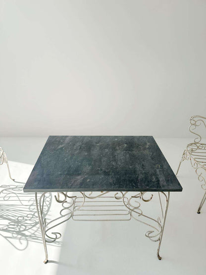 Wrought Iron Living Room Set with Coffee Table – 1950s