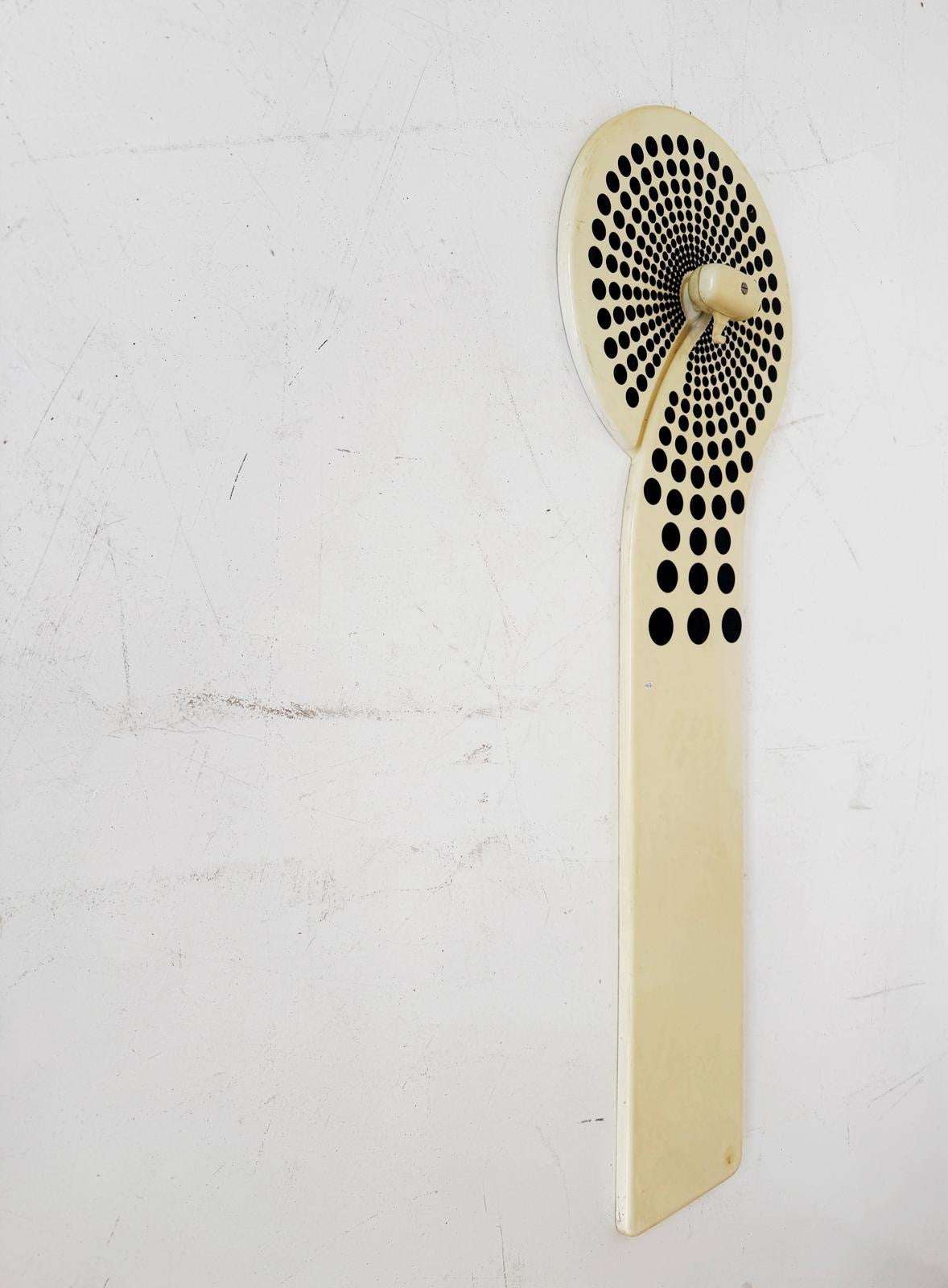 Vintage molded plastic wall coat rack – 1970s design