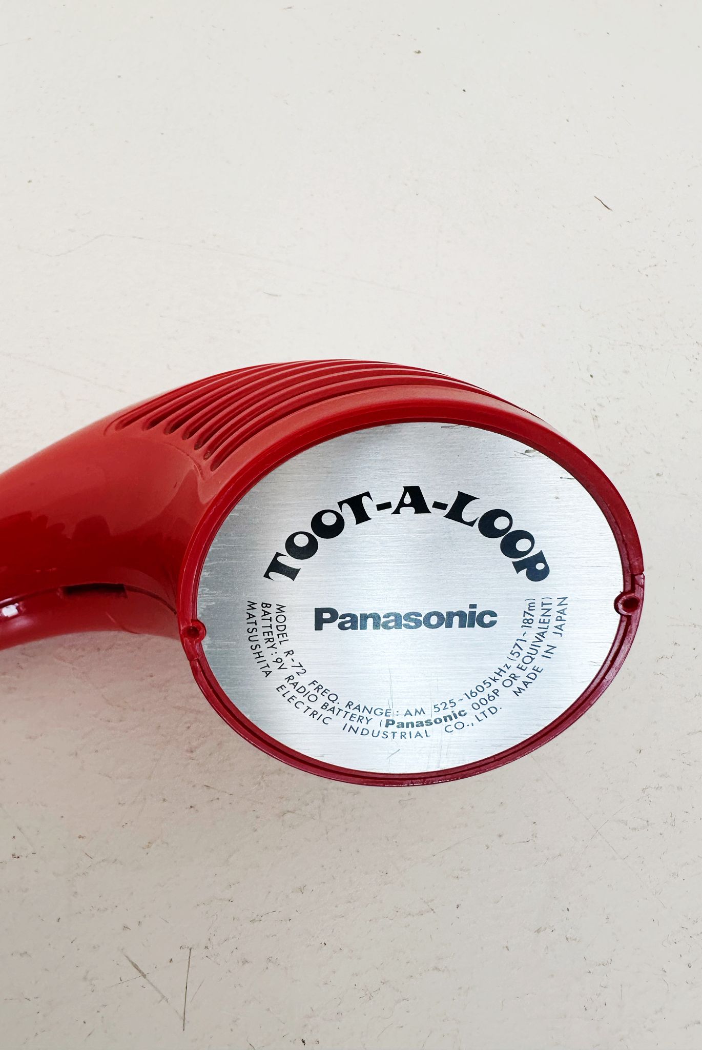 Radio Toot-a-Loop vintage di Panasonic, Giappone, anni '70