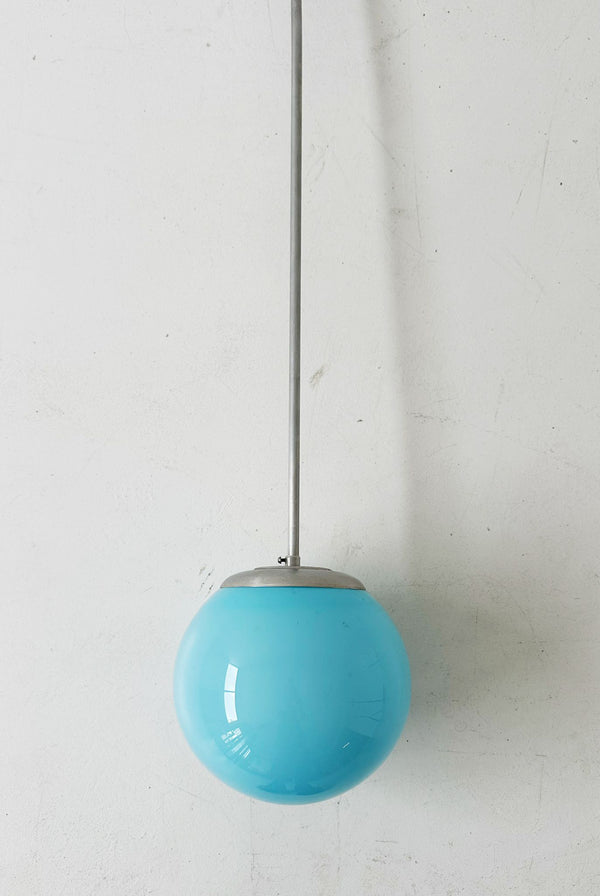 Light blue sphere chandelier