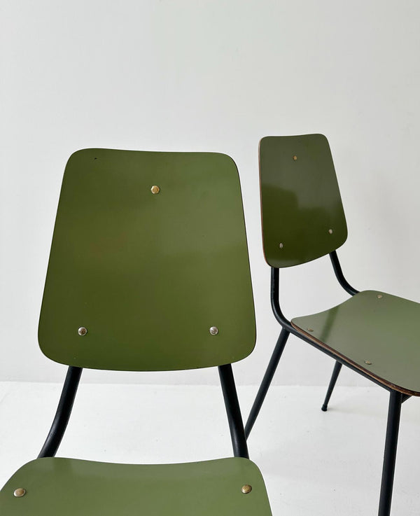 Four formica chairs